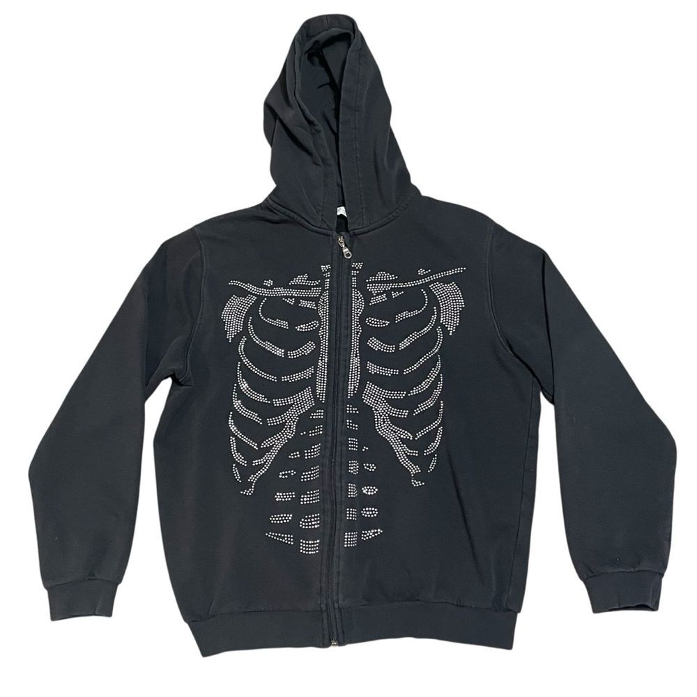H&M Skeleton Hooded Jacket Kids Sz 20 / 14+